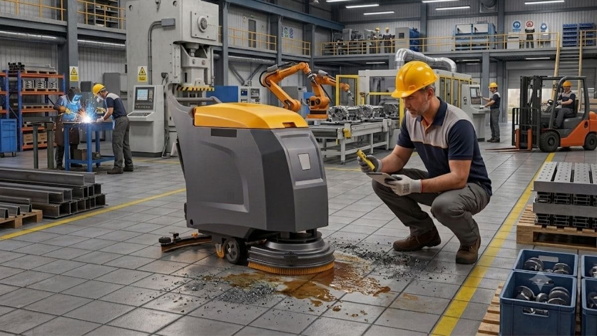 Fabrikanız İçin Doğru Zemin Yıkama Makinesi Nasıl Seçilir? Orka M50E Kablolu Zemin Yıkama Makinesi